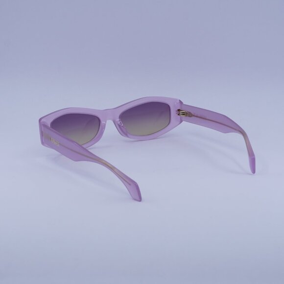 Versace VE4487 551370 Sunglasses Opal Lillak Rectangle Frame, Violet Lenses